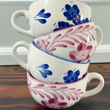 Load image into Gallery viewer, Hand-painted Teacup and Saucer
