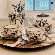 Load image into Gallery viewer, Noir Hand-painted 5 piece Tea/Coffee Set Collection
